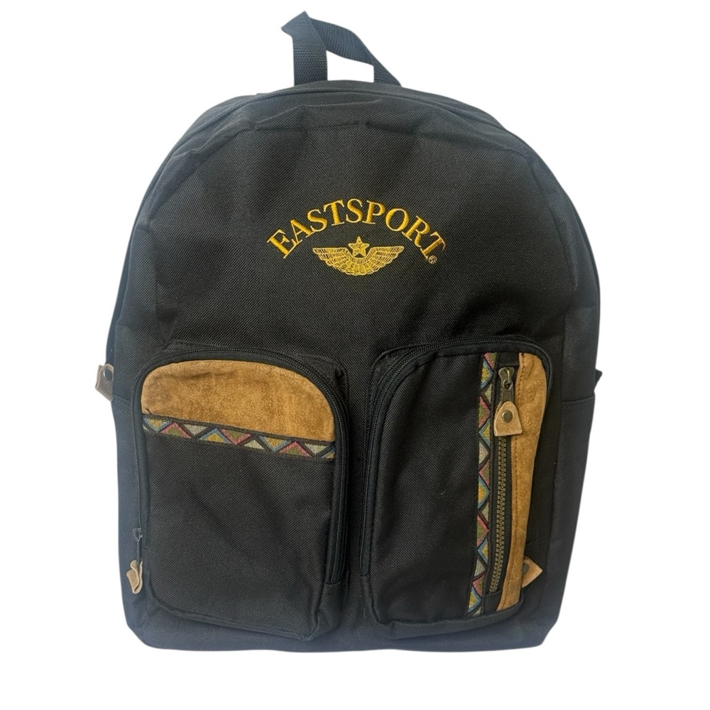 Eastsport Backpack Bag Southwestern Faux Suede Outer‎ Pockets Adjustable